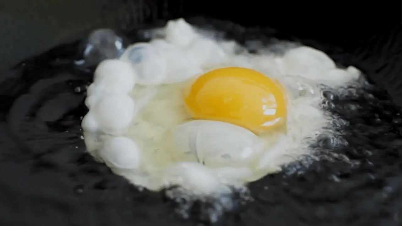 The Best Fried Egg with crispy edges and a perfect runny yolk