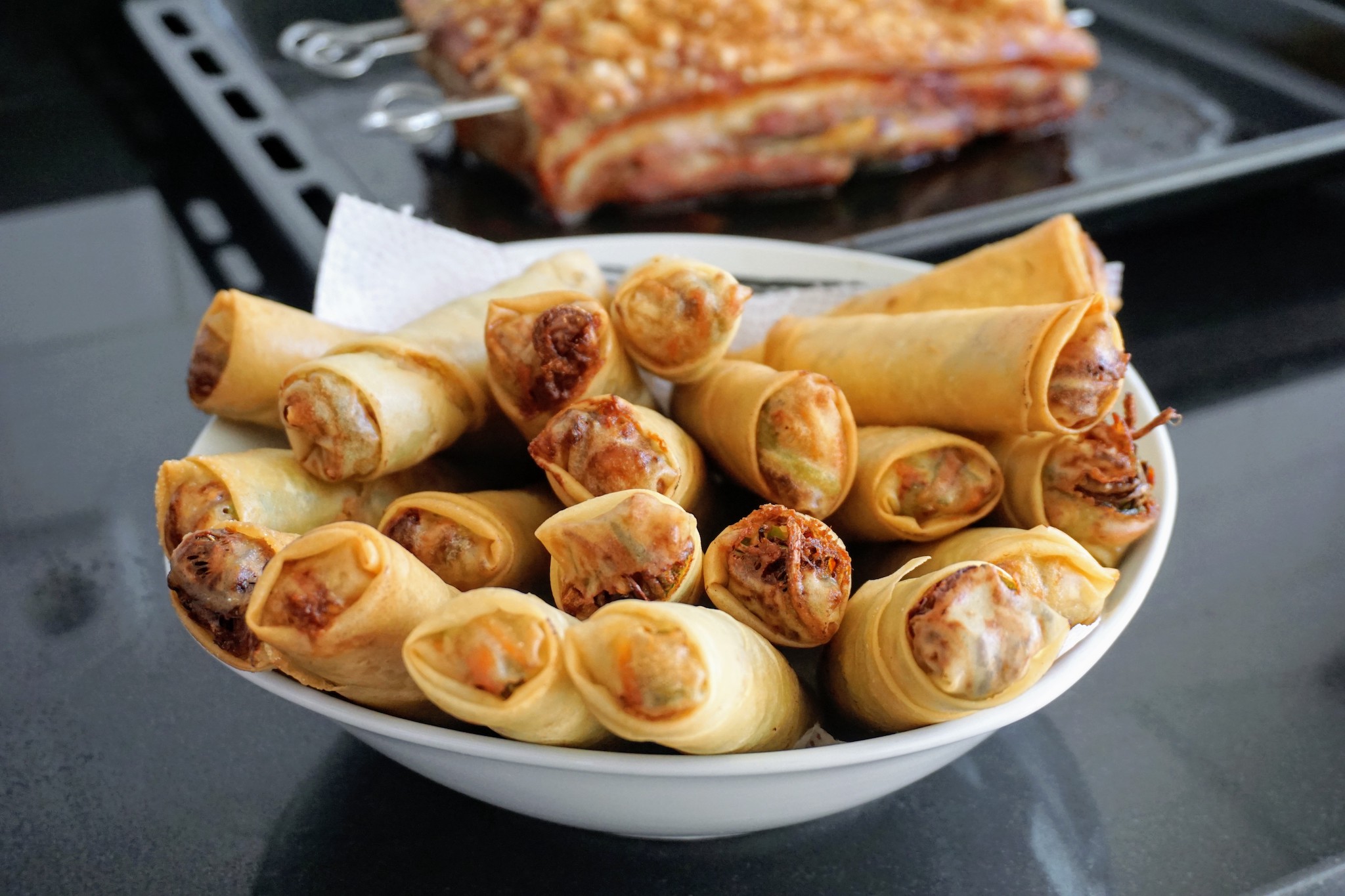 Lumpiang Gulay at Bagnet