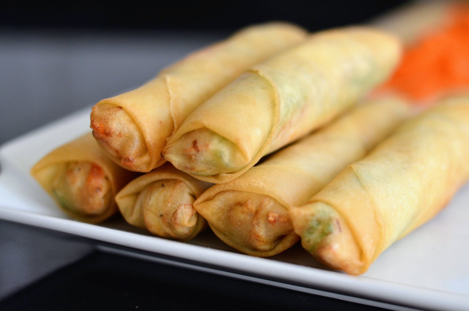 Piniritong lumpiang gulay