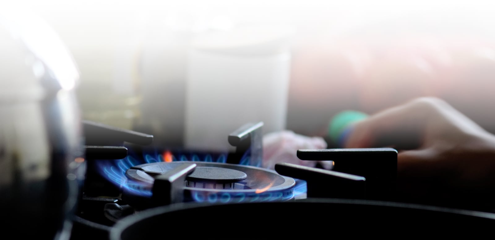 Kitchen stove flame
