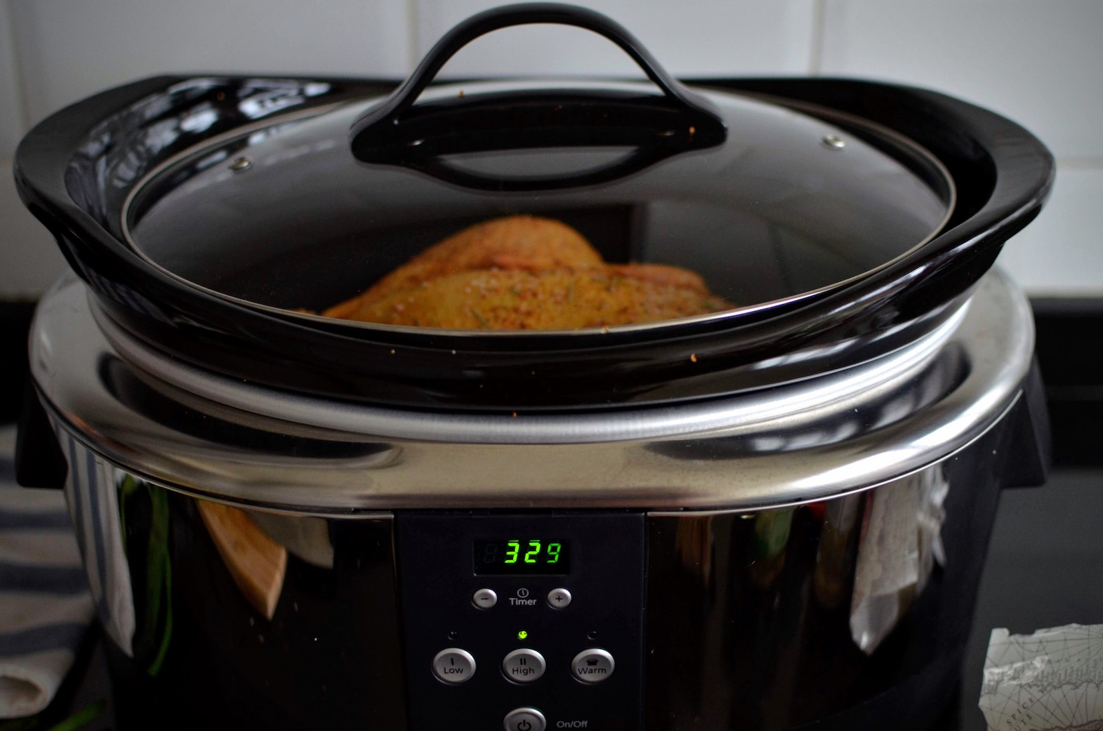 Time set to cook chicken in Crock-Pot