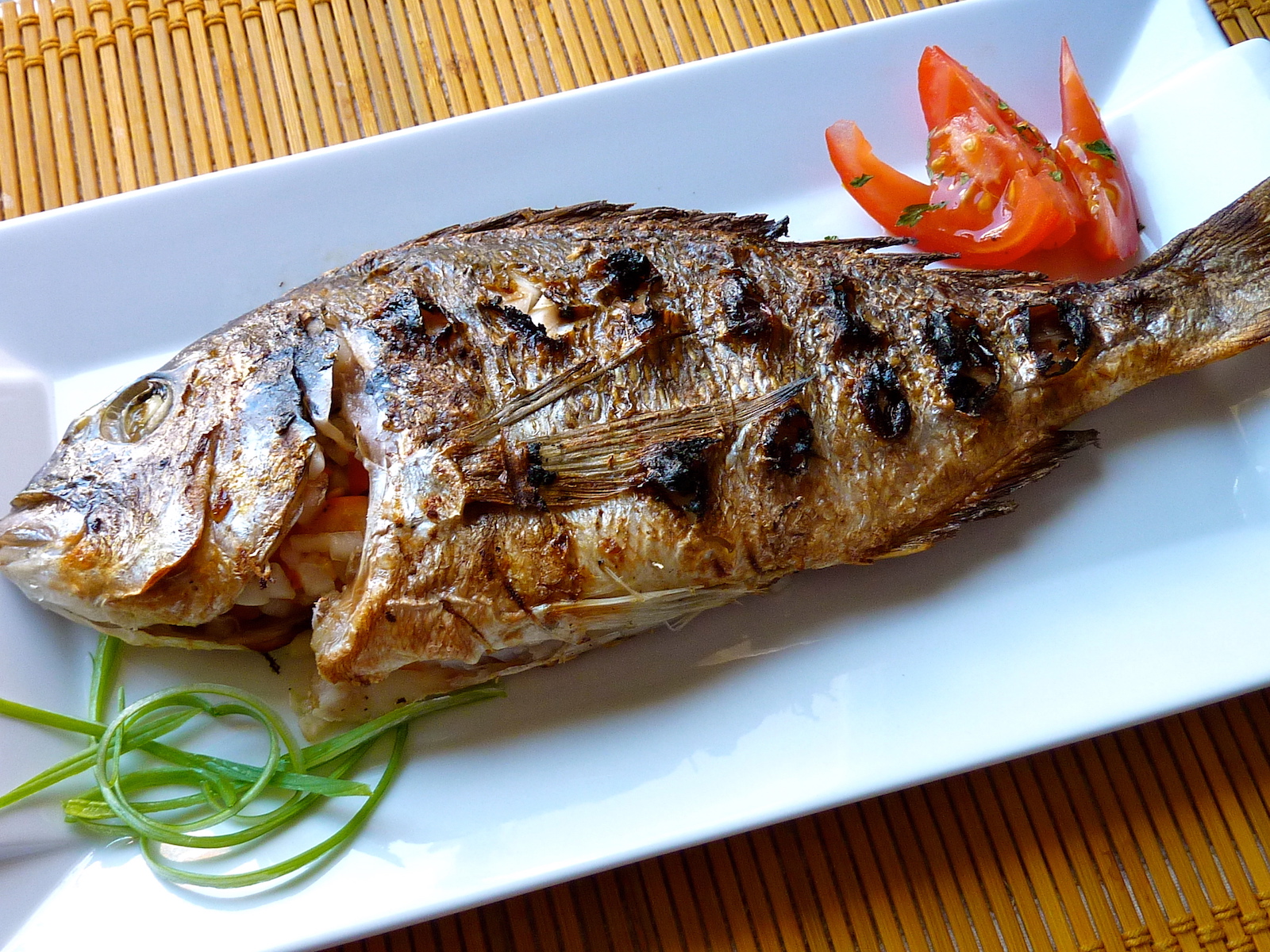 Grilled Dorada fish
