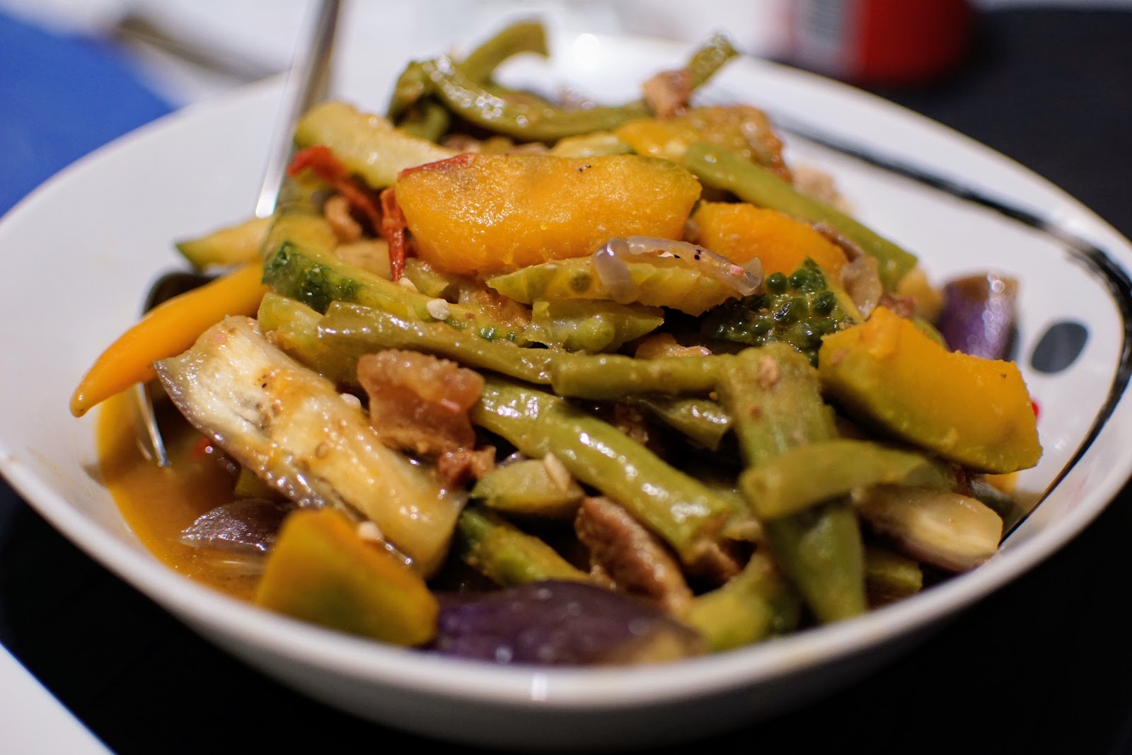 Pinakbet served in a bowl