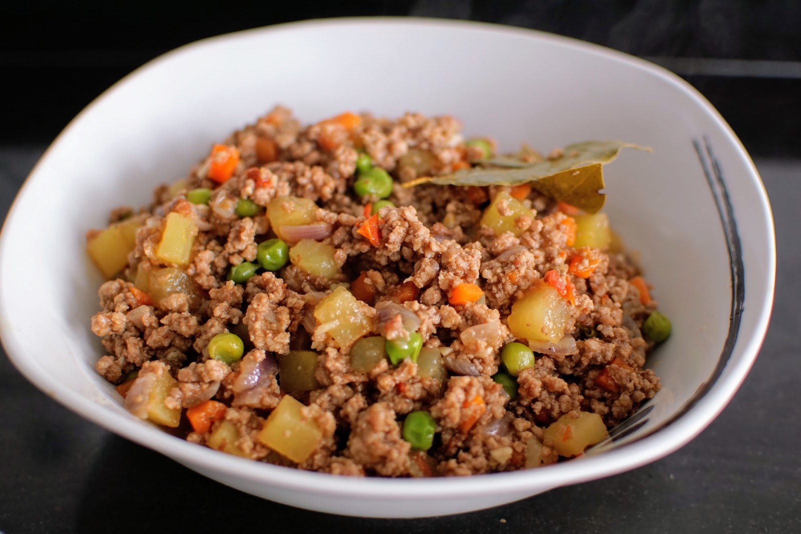 Pork Giniling served in a bowl