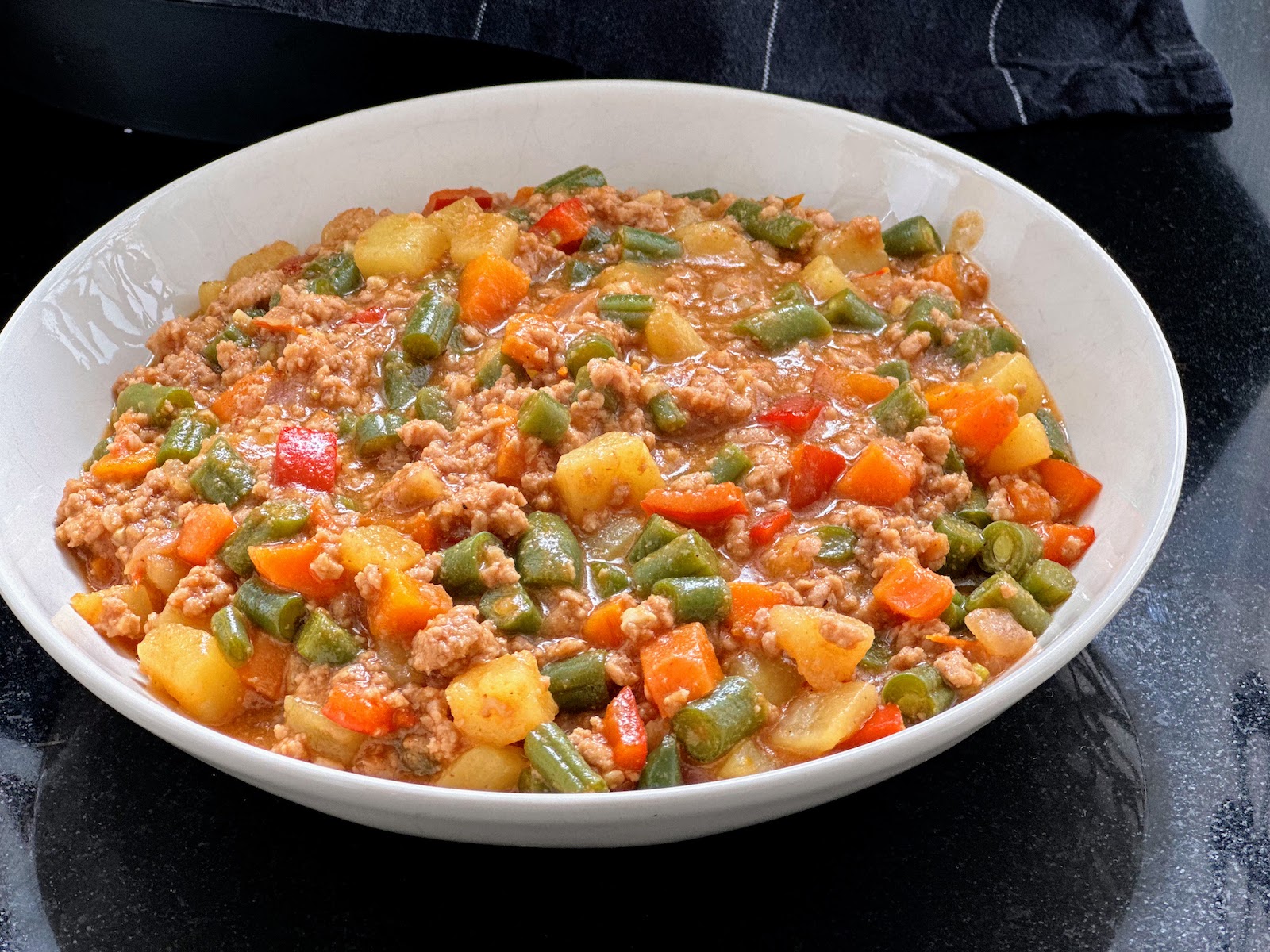 Pork Giniling serve in a bowl