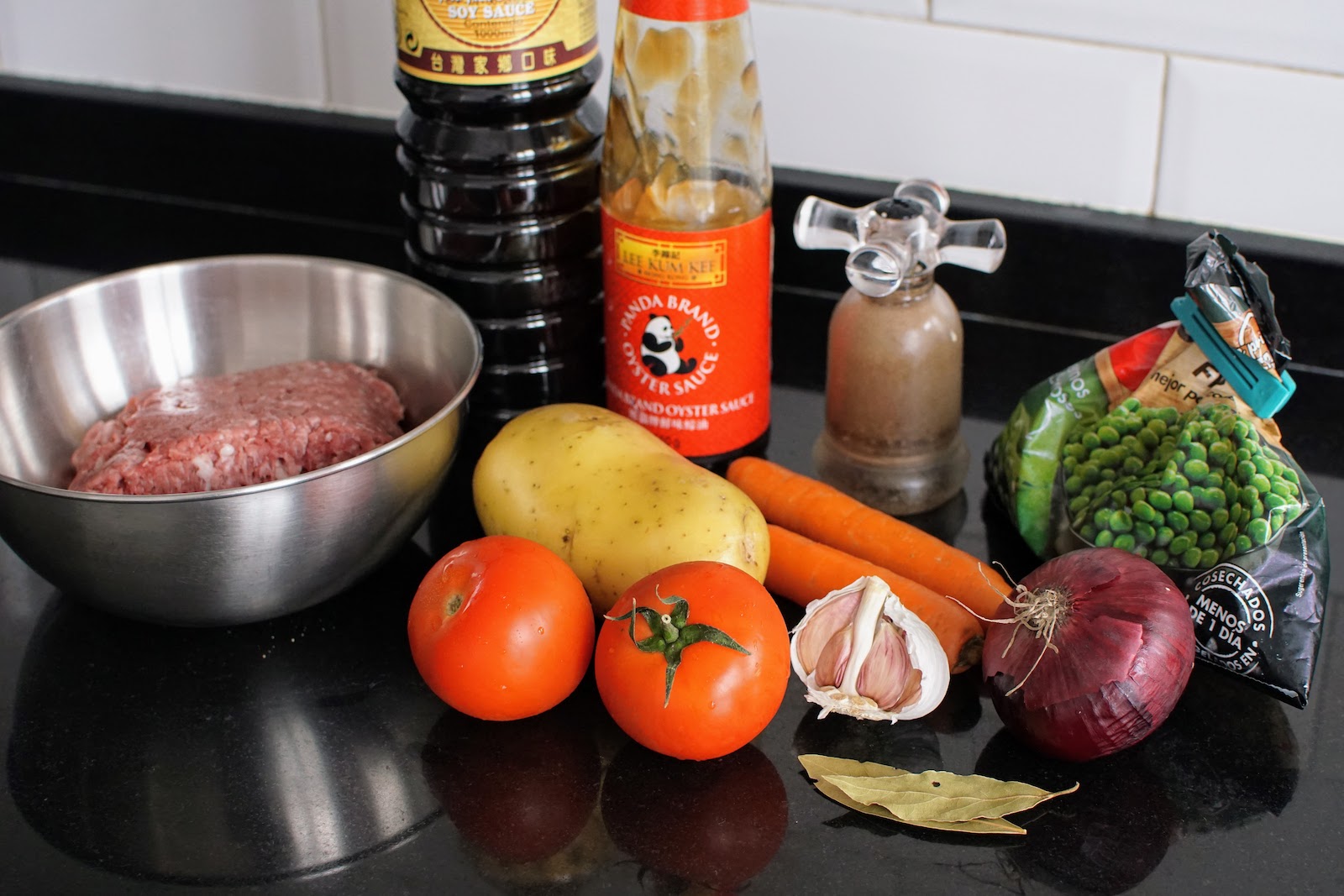 All the ingredients for Pork Giniling recipe