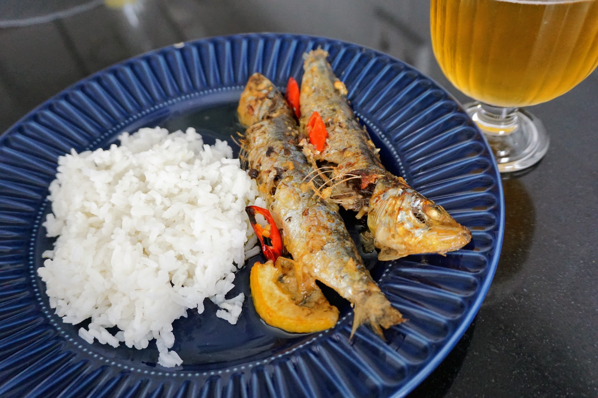 Rice with Oven-cooked Sardines