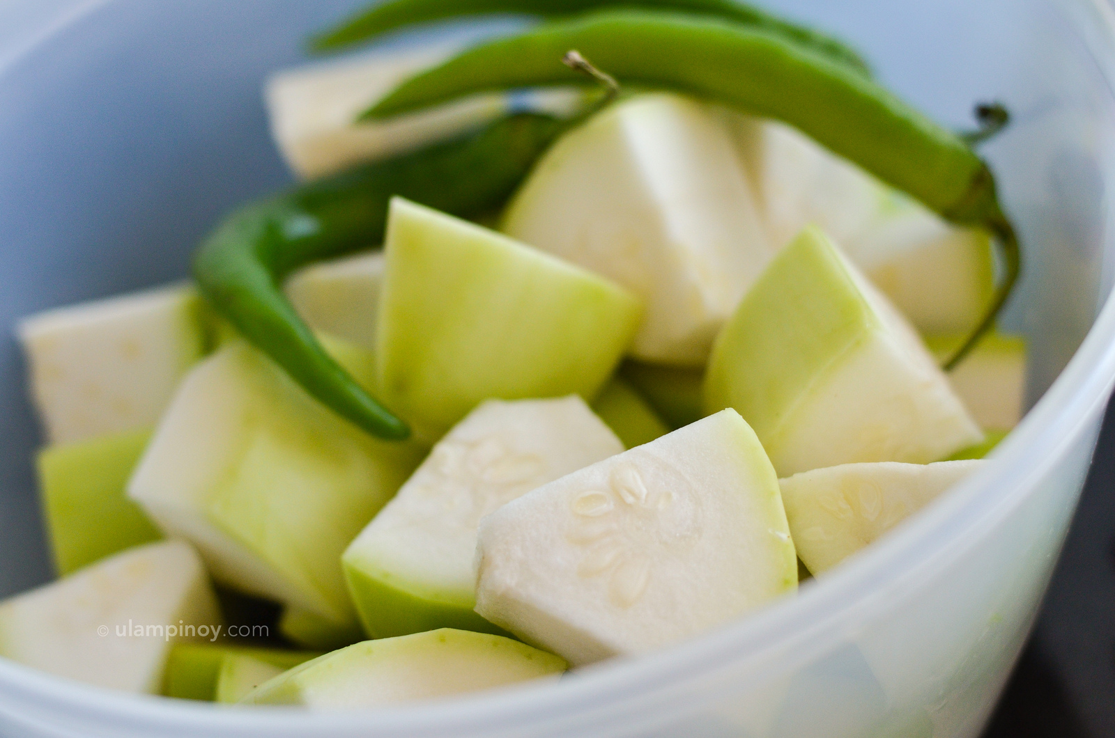 Bottle gourd gives the broth a sublte sweetness